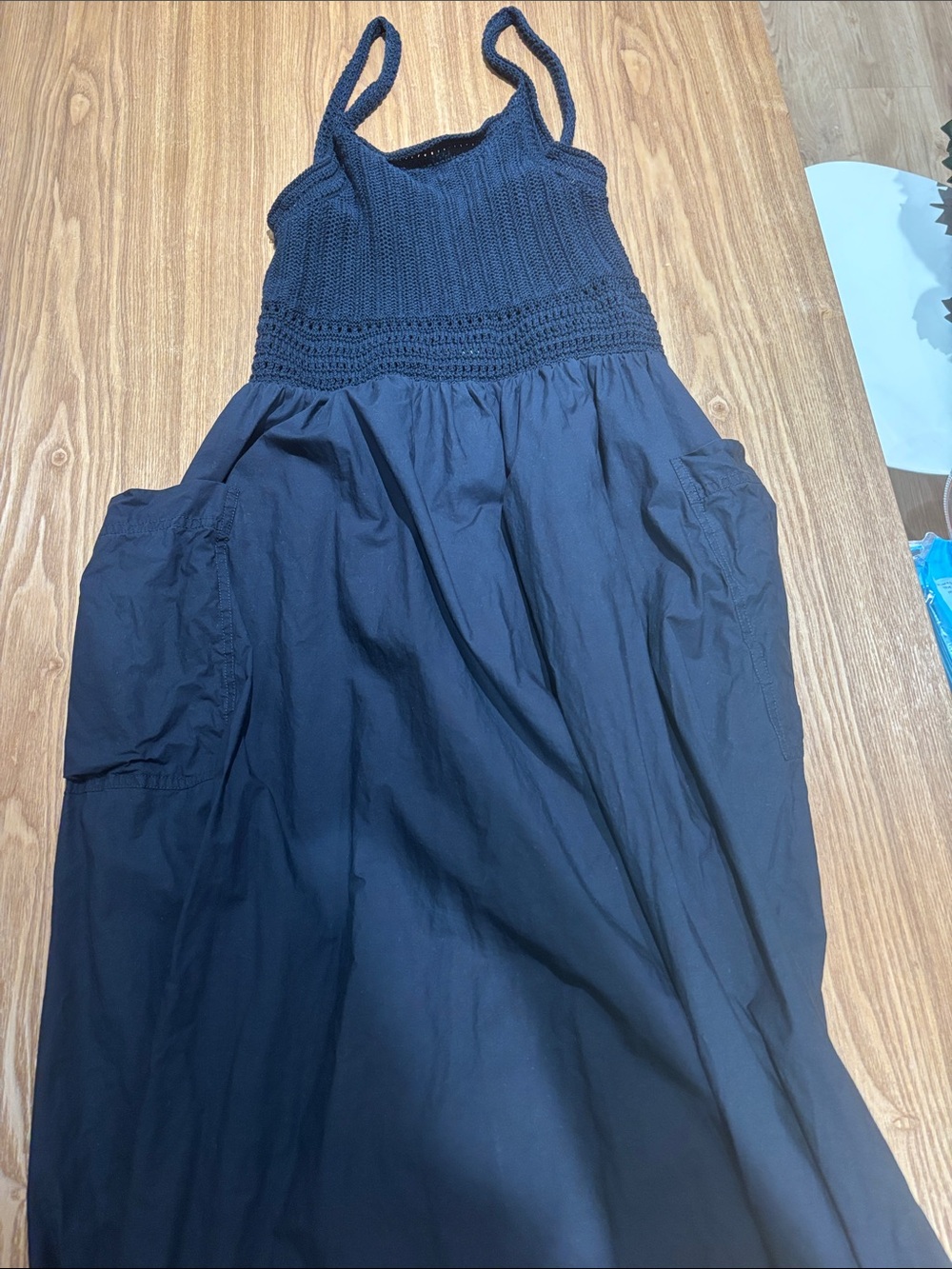 Banana Republic Navy Knit-Top Maxi Dress